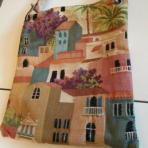 Iosis Yves Delorme Colorful Tapestry Shoulder Bag